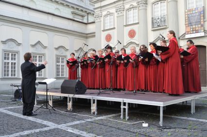 Choir performing
