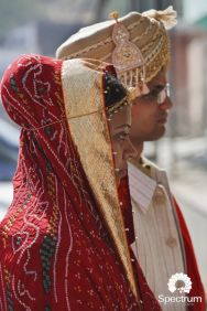 Indian bride on her wedding