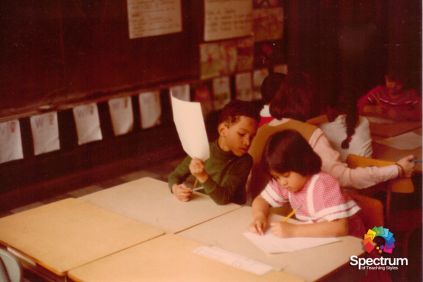 two children in class